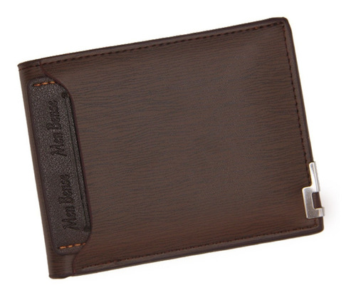 Imagen 1 de 7 de Cartera Caballero Billetera Para Hombre Cuero Con Monedero