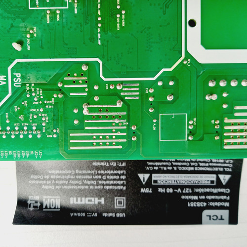 Tarjeta Main Para Pantalla Tcl Modelo 43s351 (Usado)
