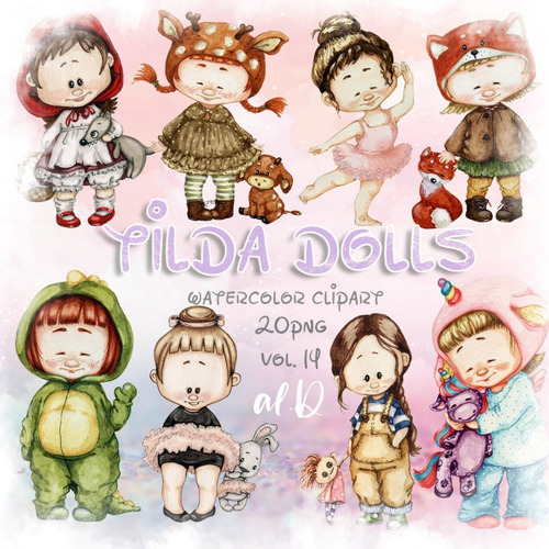 Kit Imprimible Scrap #04 - Tilda Vol.14