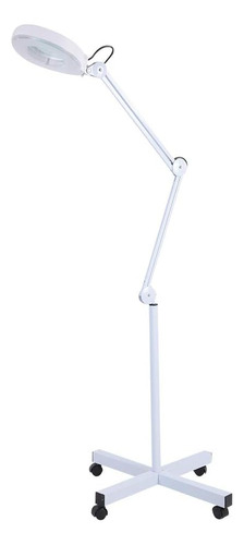 Lampara Lupa Con Luz Led Pedestal Rueda Cosmetologia