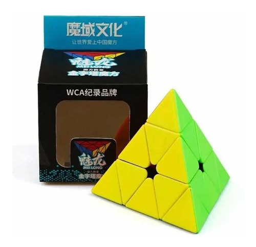 Cubo mágico profesional Pyraminx Moyu Meilong | Color de marco sin pegatinas