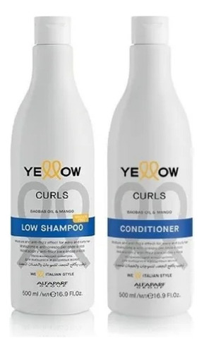 Kit Shampoo + Acond Curls Rizos Yellow Antifrizz Hidratación