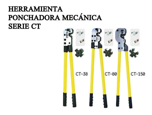 Ponchadora Mecanica Serie Ct 8-3/0awg 670mm 