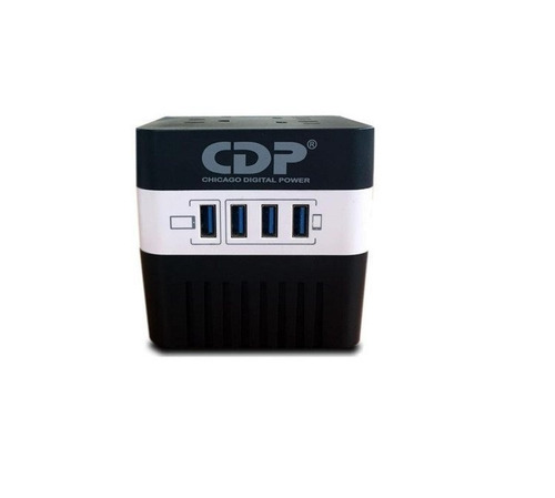 Estabilizador Cdp Ru-avr604i 600va/720w 4 Salidas 4 Port Usb