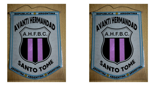 Banderin Grande 40cm Avanti Hermandad Fbc Santo Tomé