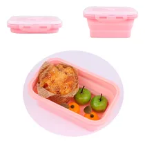 Comprar Taper Lunchera Plegable Vianda Para Comida Alimentos S1809