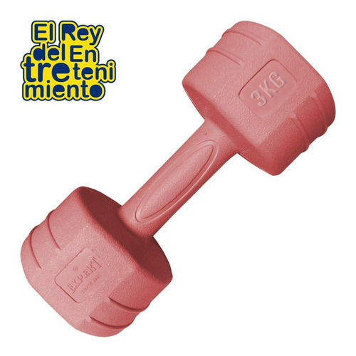 Mancuerna 3kg Revestida Pvc Pesa Fitness Rey Entretenimiento