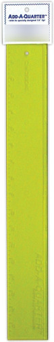 Cm Designs Add Quarter Regla Color Amarillo Plastico 18 