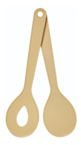 Imagen 3 de 5 de Set Cucharas Para Ensalada Color Pastel Glam Bipo