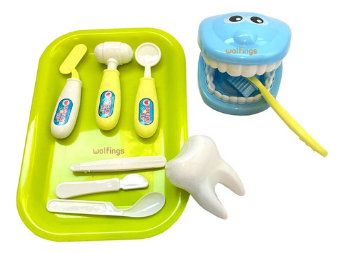 Juego Kit Odontologo Doctor Y Dentista Juguete Lavar Dientes