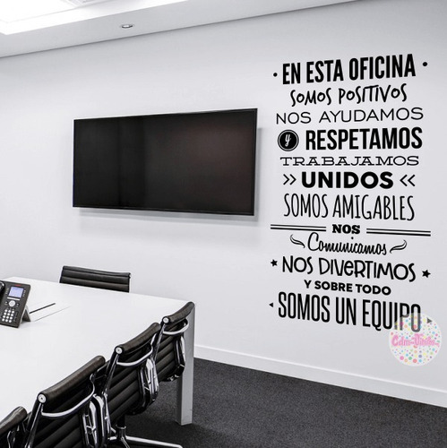 Vinilos Decorativos Oficinas Pared Frases Reglas Textos
