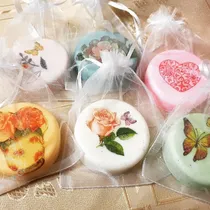 Comprar 10 Bolsitas De Tul Con 10 Jaboncitos Souvenirs Con Decoupage