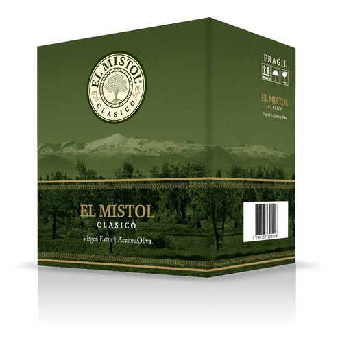 Aceite De Oliva El Mistol Clásico X 500ml (caja 12 Botellas)