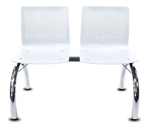 Silla Tandem X2 Asientos Para Sala De Espera Consultorios Farmacias Lugares De Espera Cromado Modelo Anana C/