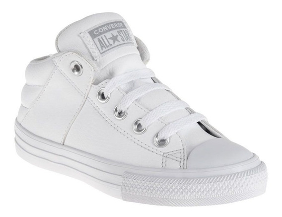 tenis converse blancos piel