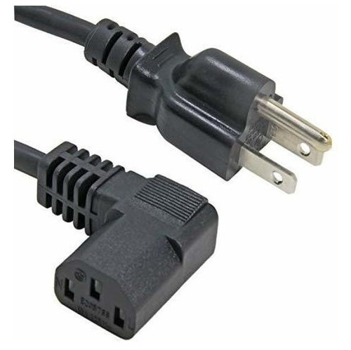 Computer Power Cord, Ancable 10ft 3 Prong Right Angle Heavy