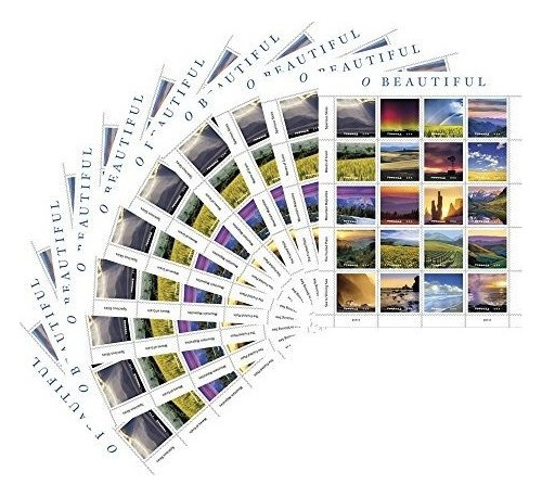 O Hermosas 10 Hojas De 20 Usps First Class Postage Stamp Nat