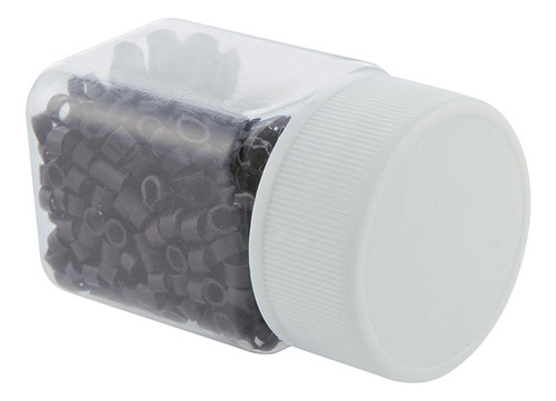 400 Rings Beads Para Dreadlocks Extensiones De Cabello Negro
