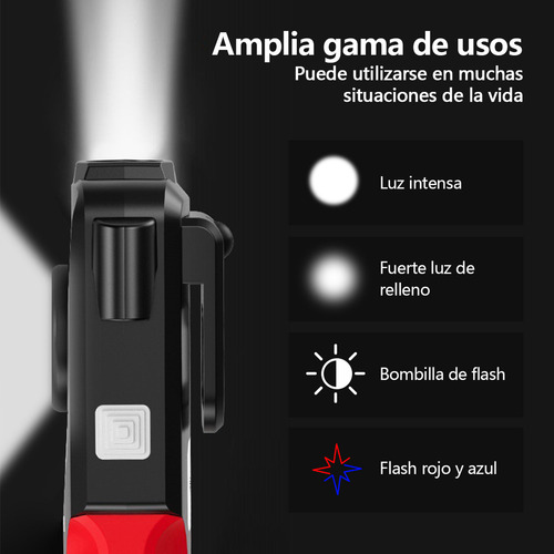 Xing Linterna Táctica Lampara Led Recargable De Mano