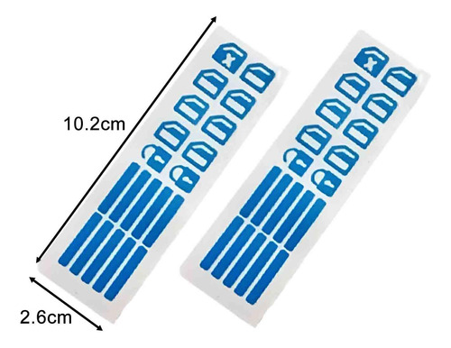 2 Pegatinas Luminosas Para Interruptor Azul