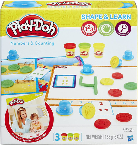 Juego Play Doh Sellos Para Formas Y Cartas Numeros Y Figuras