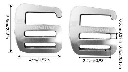 2 Piezas 25 Mm / 1 Hebilla De Correas De Gancho Metal Fuerte