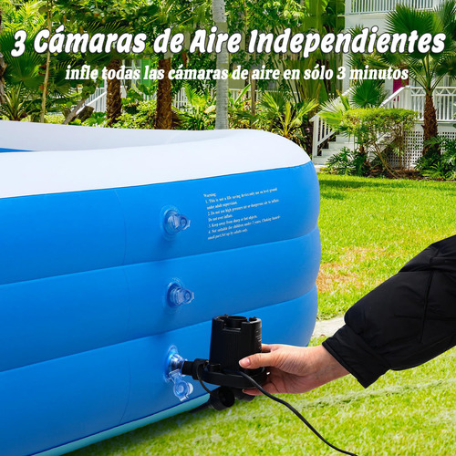 Piscina Hinchable Rectangular Familiar Fiesta Acuática