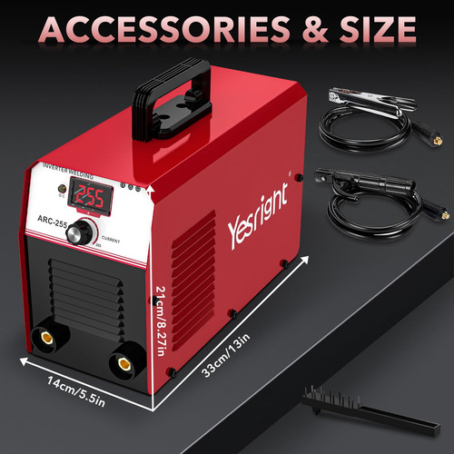 Máquina De Soldar Stick Welder Yesright 255a Mma 110v/220v 1