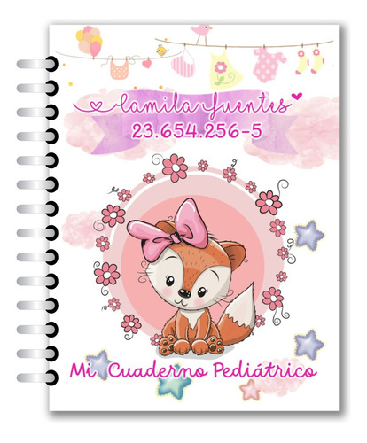 Cuaderno De Control Pediátrico Niña (bebe Zorrita)