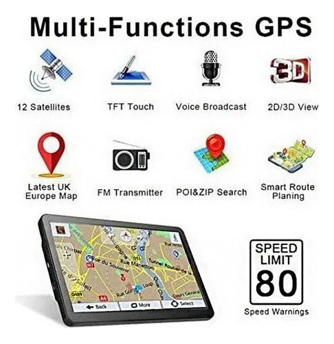 - Sistema De Navegación Gps 5 Hd Para Automóviles Y Camiones