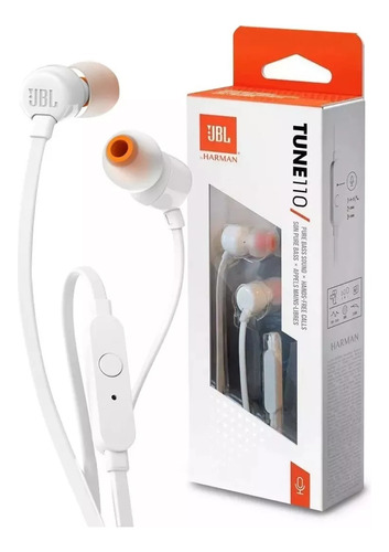 Auricular In-ear Jbl Tune 110 Pure Bass Mic Manos Libres.