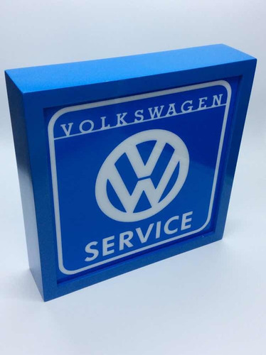 Vocho Cuadro Decorativo Con Luz Led Volkswagen Servicio Vw