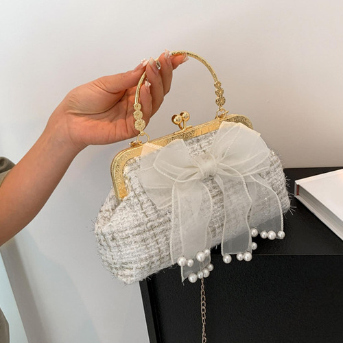 / Bolsos De Mano Tipo Cartera Con Lazo De Satén For Fiestas