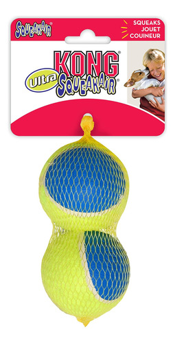 Kong, Squeakair Ultra Balls, Dog Toy Premium Squeak Tennis B