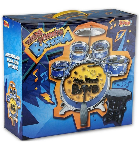 Bateria Infantil Brinquedo - Vermelha - Zp00196 - Zoop Toys