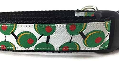 Collar De Olivo, Diseño Canino, Liberacion Rapida, 1 PuLG