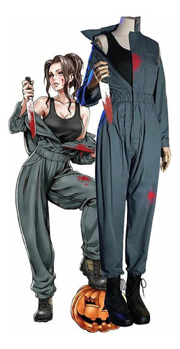 Lilliween Disfraz De Myers Para Mujer, Mono De Manga Larga C