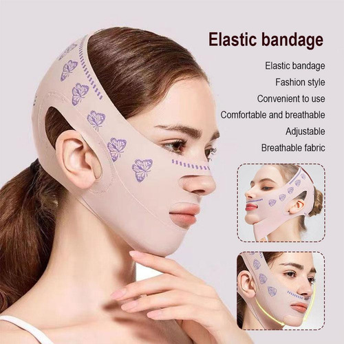 Cinturón De Estiramiento Facial Con Vendaje Adelgazante Doub