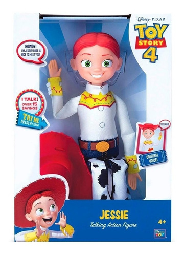 Toy Story 4 Jessi Figura De Acción Parlante, 15 Frases/panza