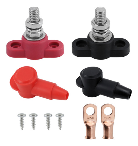 Kit De Terminales De Batería De 12 V M10 De 3/8 Pulgadas Par