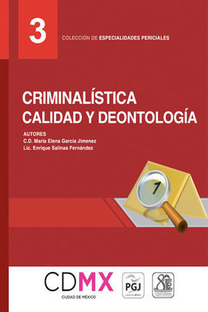 Libro Criminalística Calidad Y Deontología (número  Original
