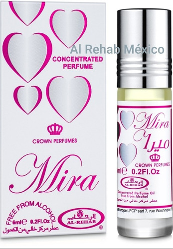 Mira Perfume Alrehab 6ml Floral Citrico Vainilla Ambar Cedro