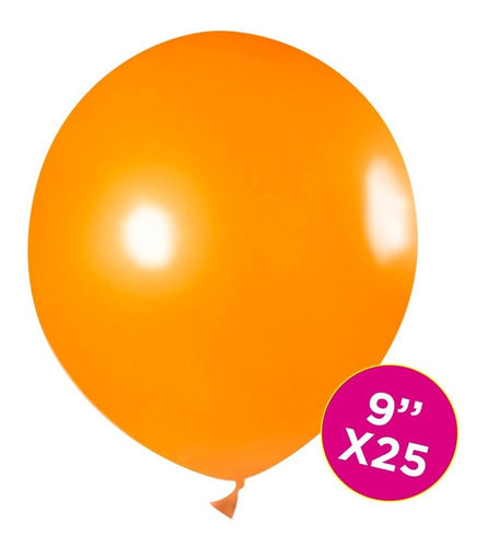 Globo Latex Std 9 Pul Tuky  X 25              