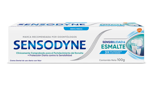 Pasta Dental Sensodyne Sensibilidad Y Esmalte X 100 G