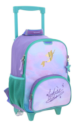 Mochila Lila Con Ruedas Princesas Chenson Deeper Lila Depper