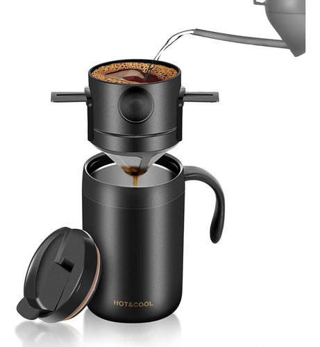 Juego De Cafetera Para Acampar Con Gotero De Café A Prueba