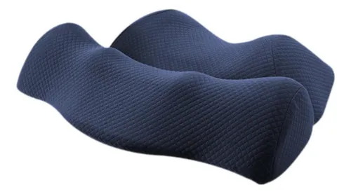 . Almohada De Apoyo Para El Cuello, Azul Oscuro 46cmx33cm