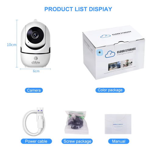 Cámara De Vigilancia Ip Clibix A3-fty - Seguridad Avanzada Blanco