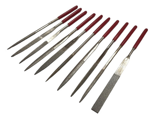 Juego Limas Diamantadas 16 Cm Matricero Cerrajero X10 U
