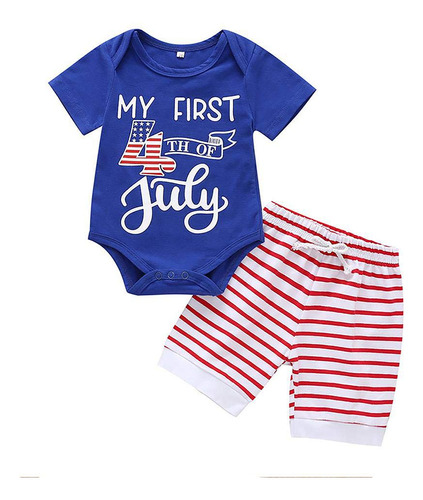 My First 4 Of Julio Baby Boys Outfits - Juego De Ropa De Ver